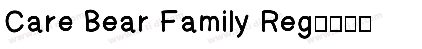 Care Bear Family Reg字体转换